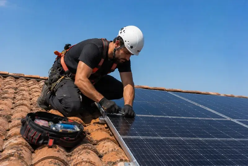 Maintenance et monitoring de panneaux solaires à Veilhes
